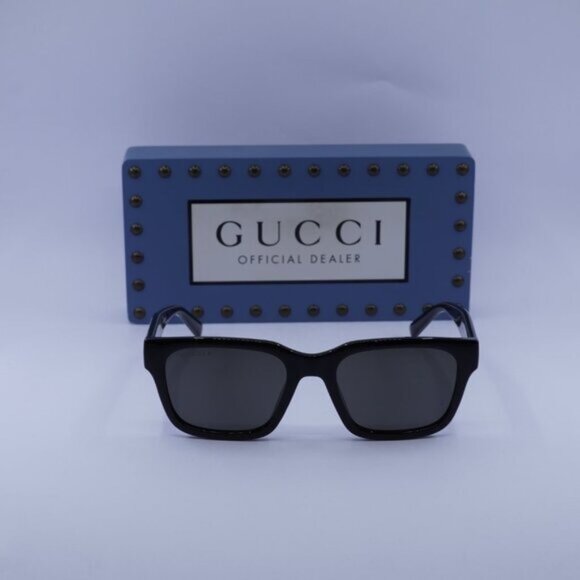 Gucci GG1857S 005 Square Sunglasses - Black\Grey Polarized - Picture 2 of 10